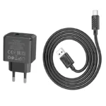 Hoco CS12A Ocean 18W QC3.0 Wall Charger Set - Image 2