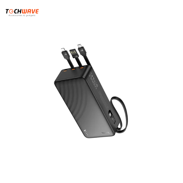 techwavegadgets (24) Hoco J146B Night Tide 30000mAh Power Bank with 4 Cables - Image 2