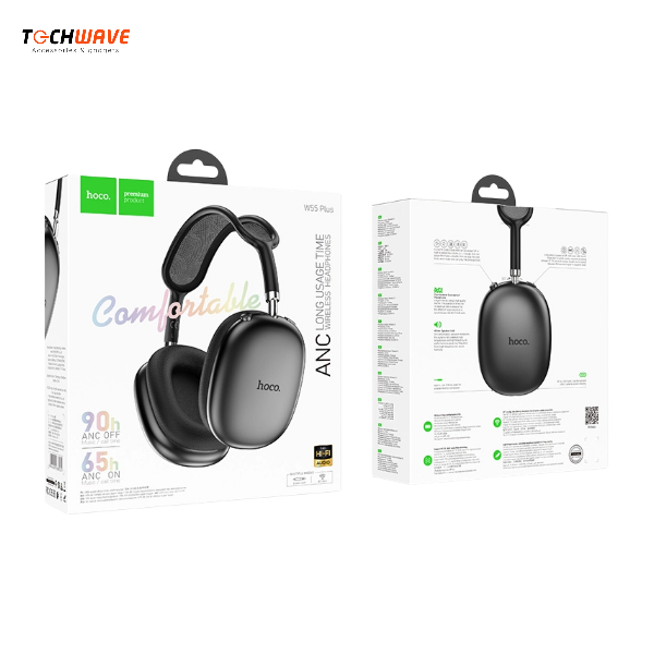w55 plus3 Hoco W55 Plus ANC Wireless Headphones - Image 5