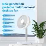 Rechargeable P6 Portable USB Desktop Fan - Image 5