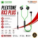 Plextone RX3 PLUS Type-C Wired Gaming Earphone