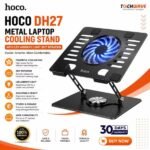 Hoco DH27 Metal Laptop Cooling Stand with LED Ambient Light 360° Rotation